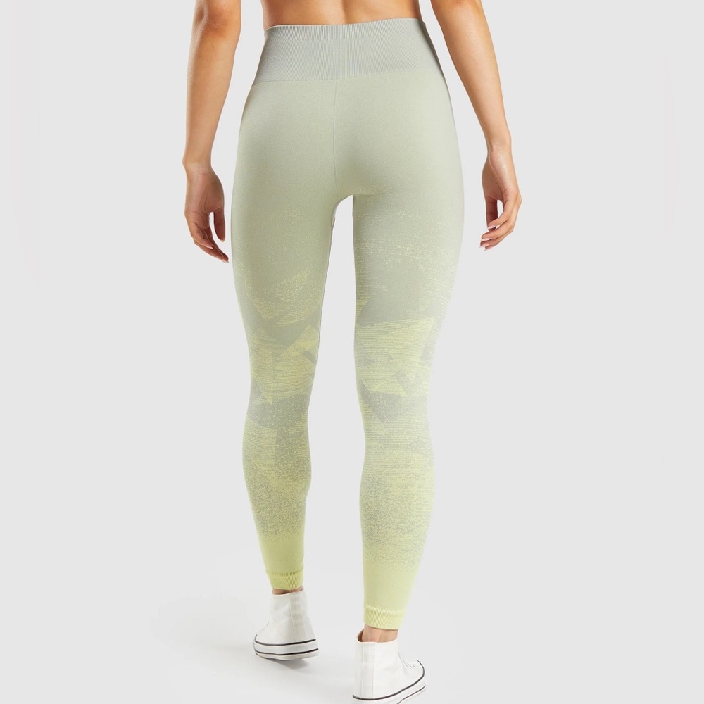 Sz XL GYMSHARK ADAPT OMBRE SEAMLESS LEGGINGS new no tags sky blue - Picture 2 of 13